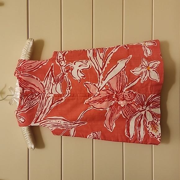 Lilly Pulitzer Sleeveless Dress Sz 4 Ruffle - Picture 2 of 4